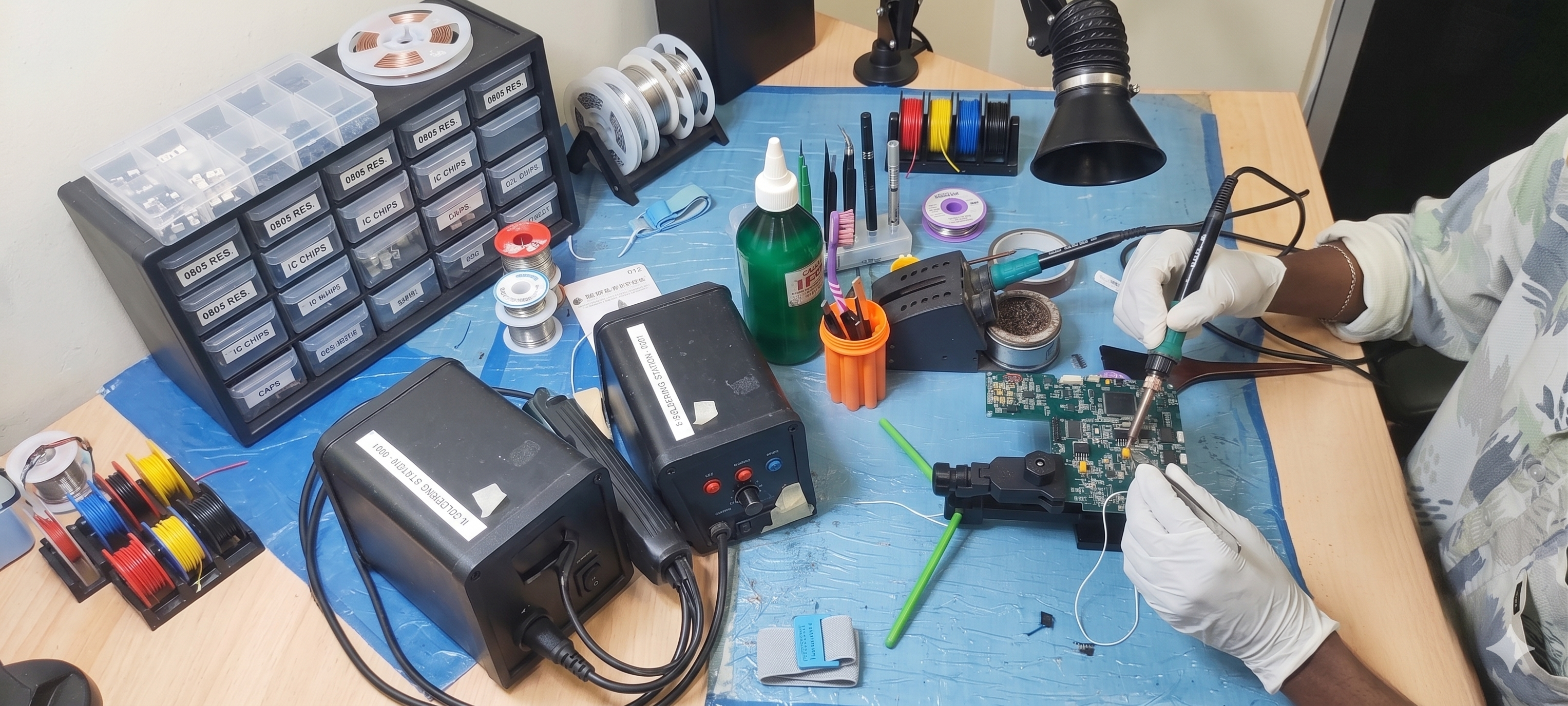 Electronics assembly and system integration area