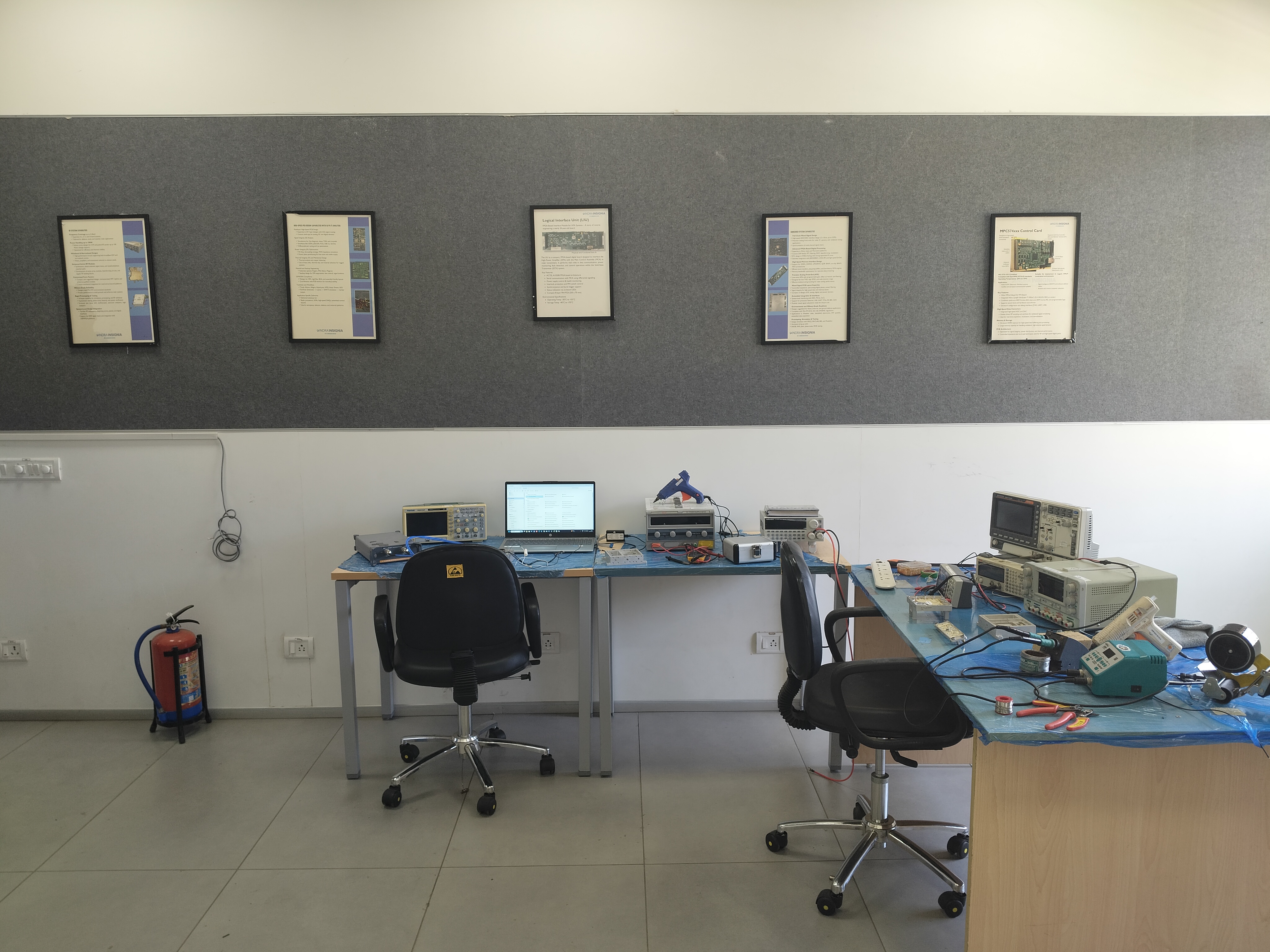 RF microwave test instruments and validation lab